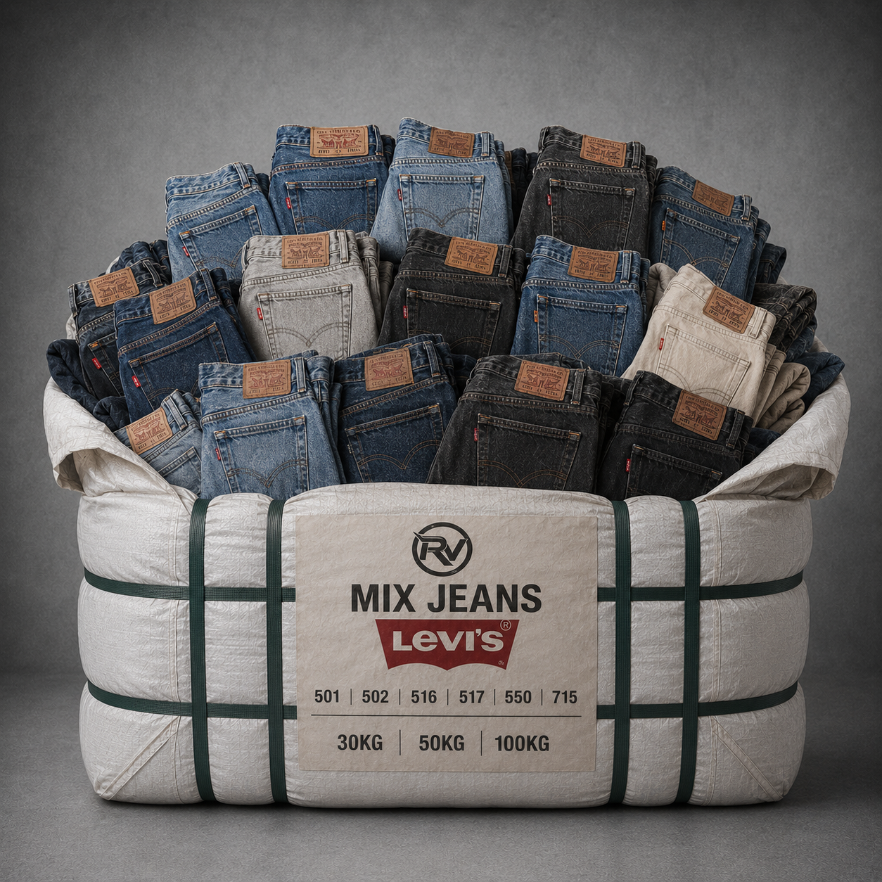 INGROSSO Mix Jeans Levi's (Grado A)