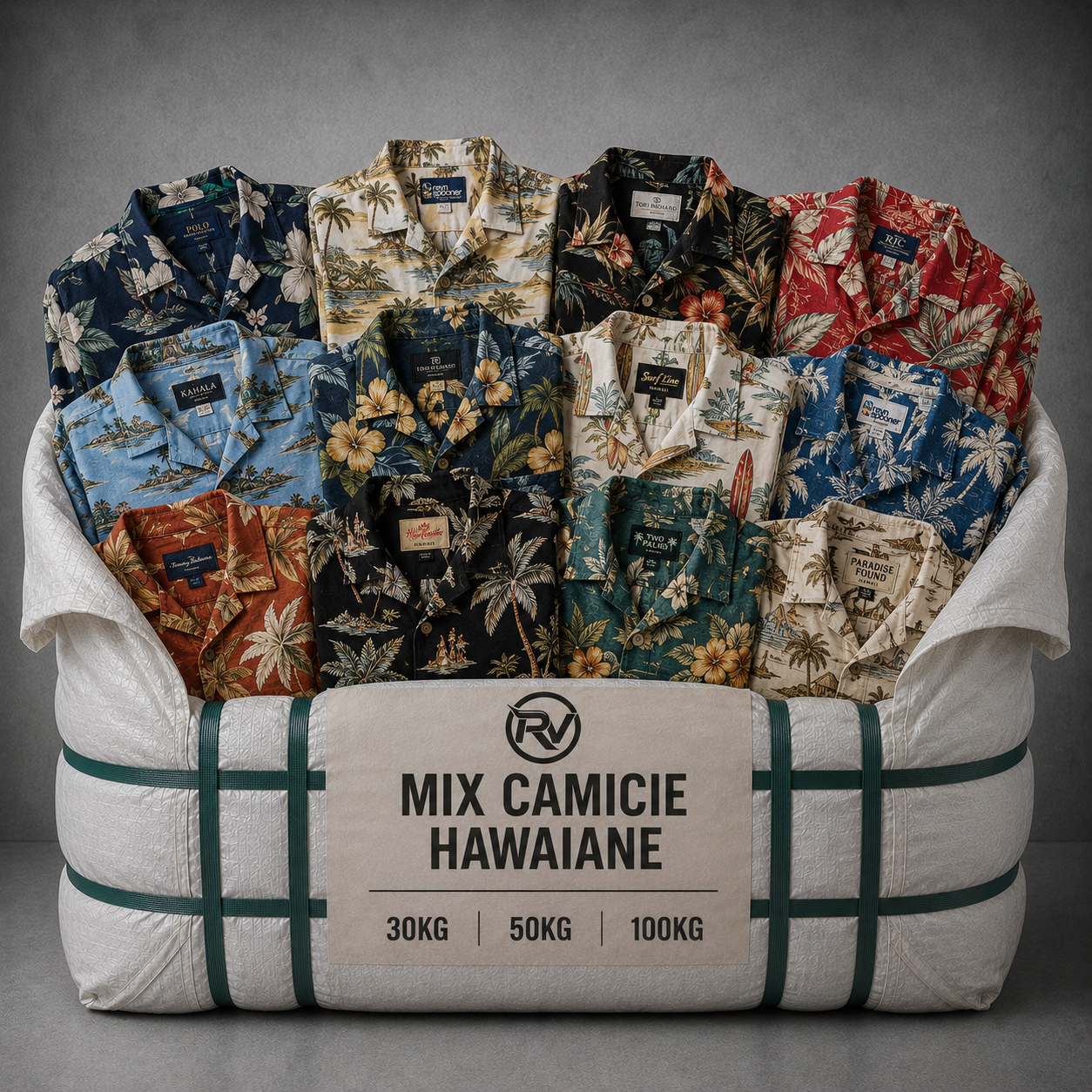 INGROSSO Mix Camicie Hawaiane (Grado A+)