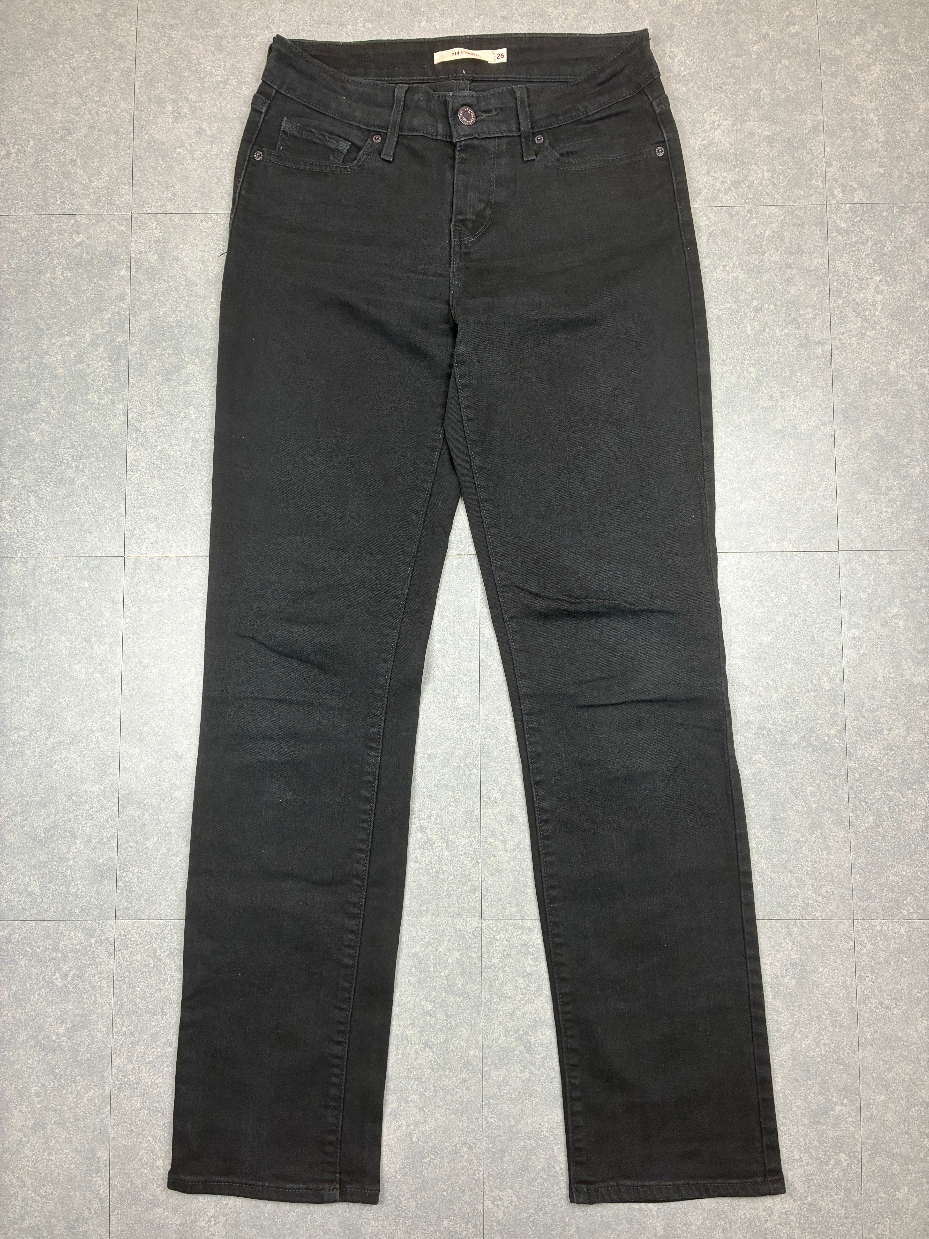 Jeans Levi’s 714 Straight neri - Taglia IT40/W26