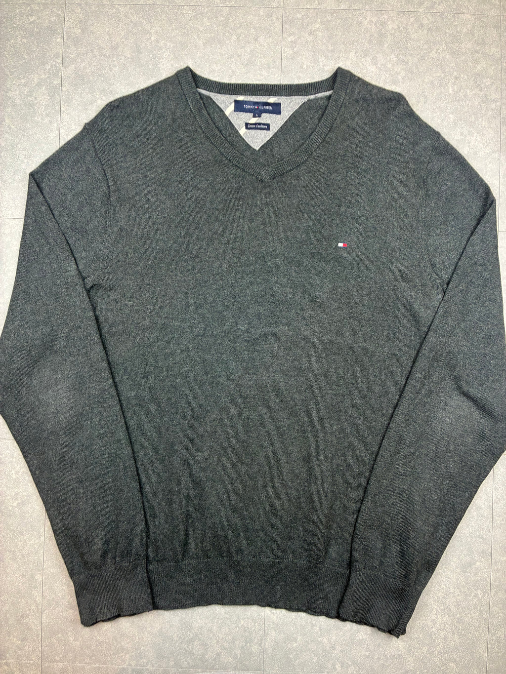 Maglione Tommy Hilfiger Cotton Cashmere V-Neck - Taglia L