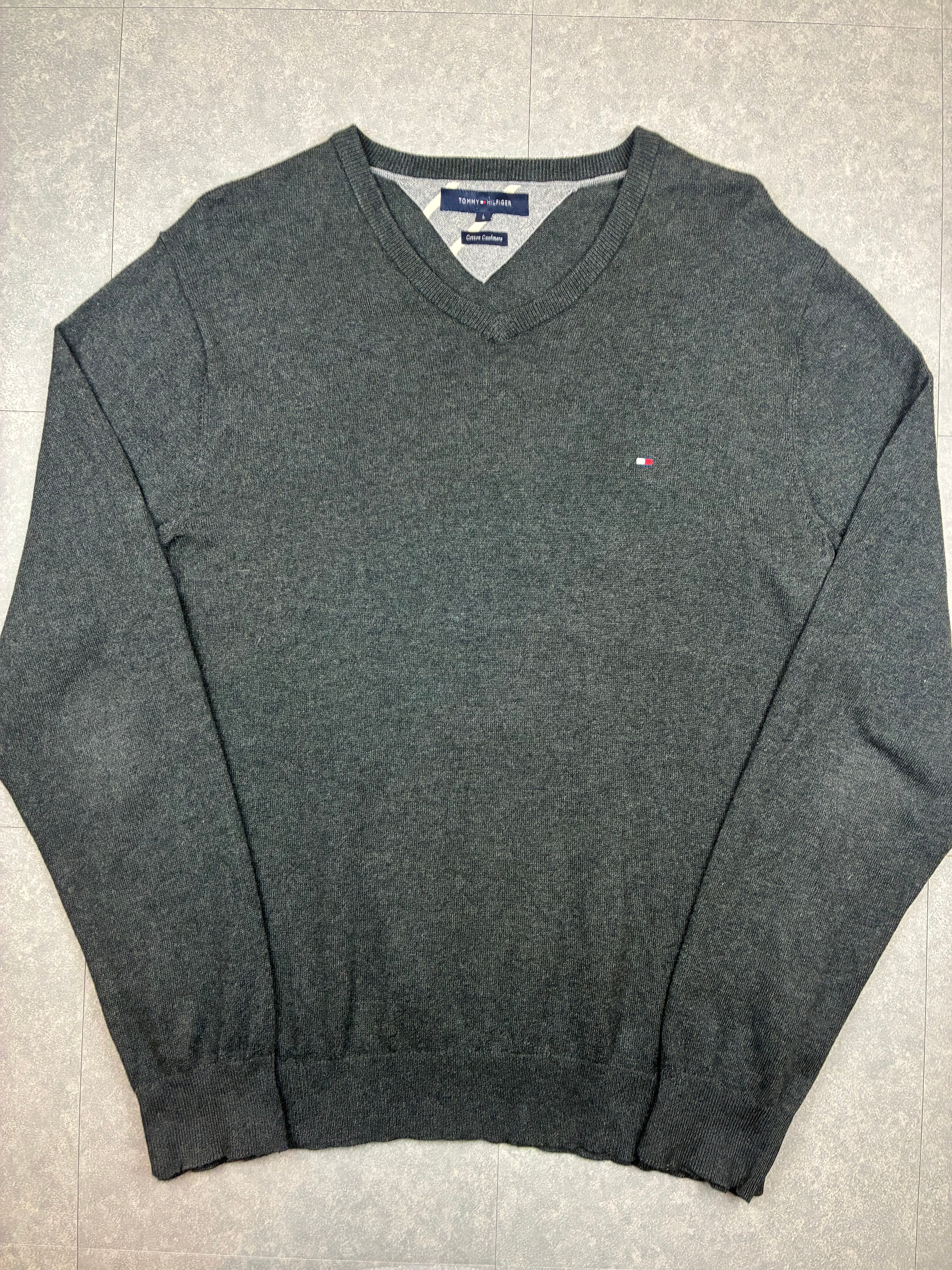 Maglione Tommy Hilfiger Cotton Cashmere V-Neck - Taglia L