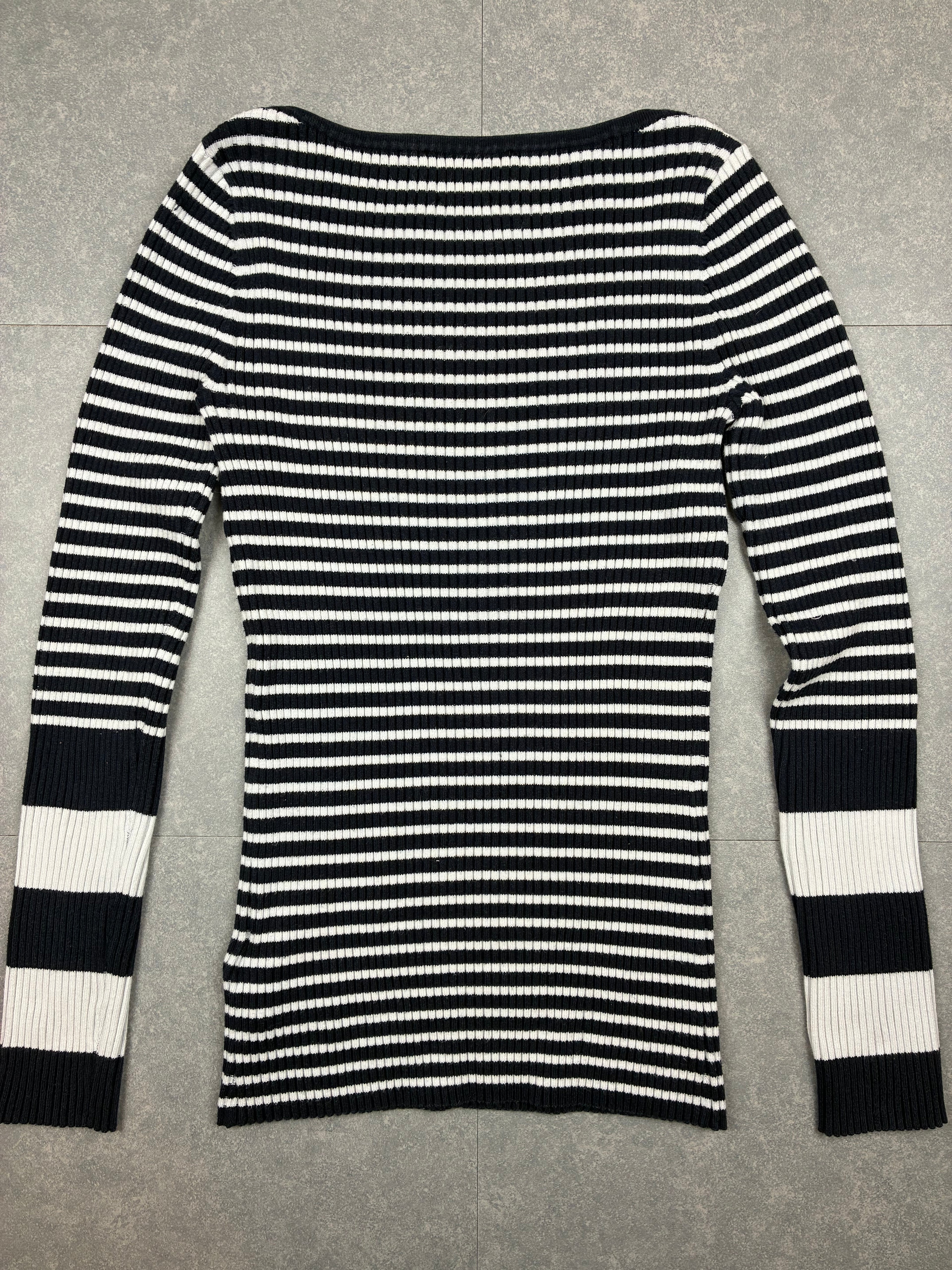 Maglia Tommy Hilfiger rigata in cotone Pima - Taglia XS