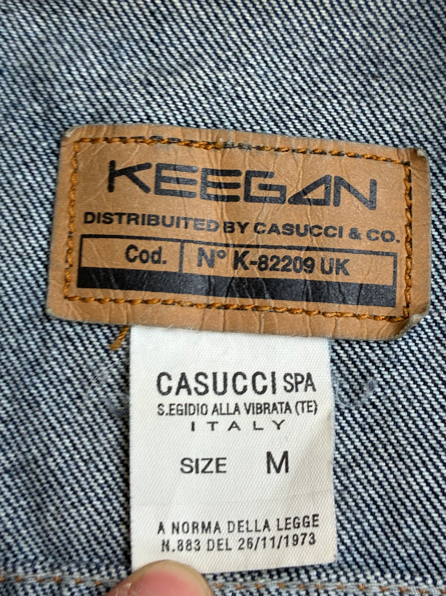 Giacca Denim Vintage Keegan Made in Italy – Taglia  M Unisex