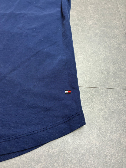 T-shirt Tommy Hilfiger Donna Blu Navy Essential – Taglia M, come nuova