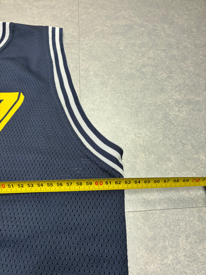 Canotta Basket Vintage Spalding Team Bergheim N.7 Blu Navy - Taglia XXL, come nuova