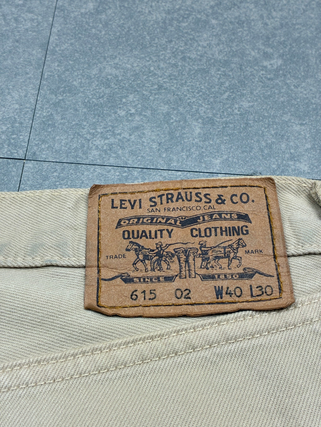 Jeans Levi’s 615 Tab Arancione Vintage - Taglia IT54/W40