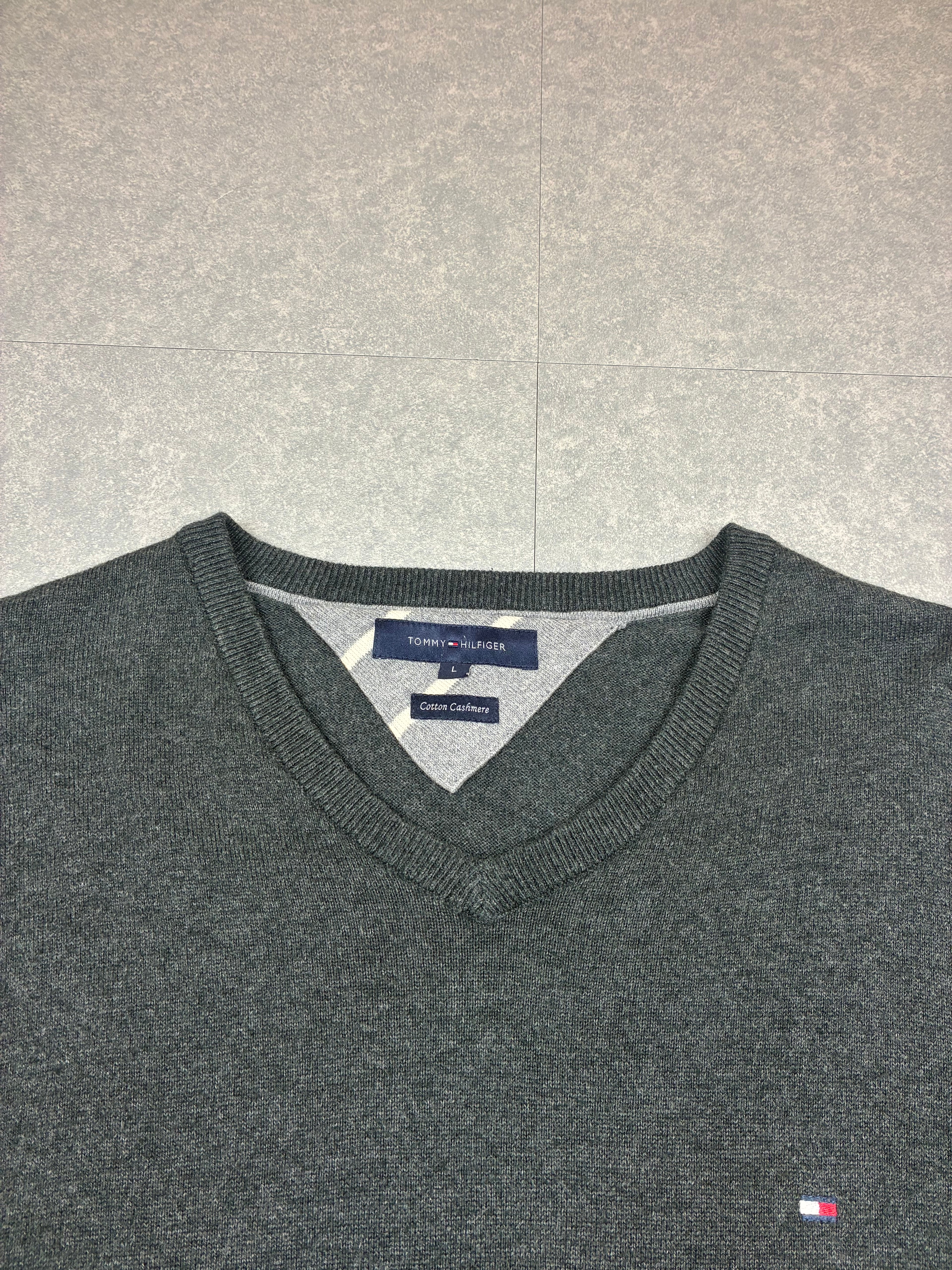 Maglione Tommy Hilfiger Cotton Cashmere V-Neck - Taglia L