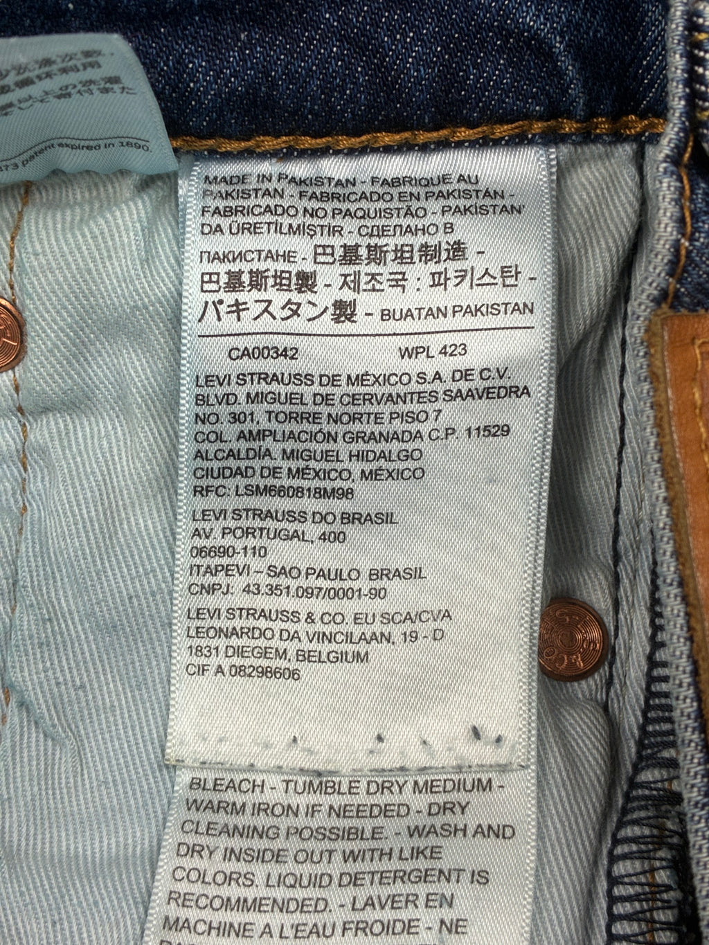 Jeans Levi’s 511 Slim Fit - Taglia IT40-42/W27