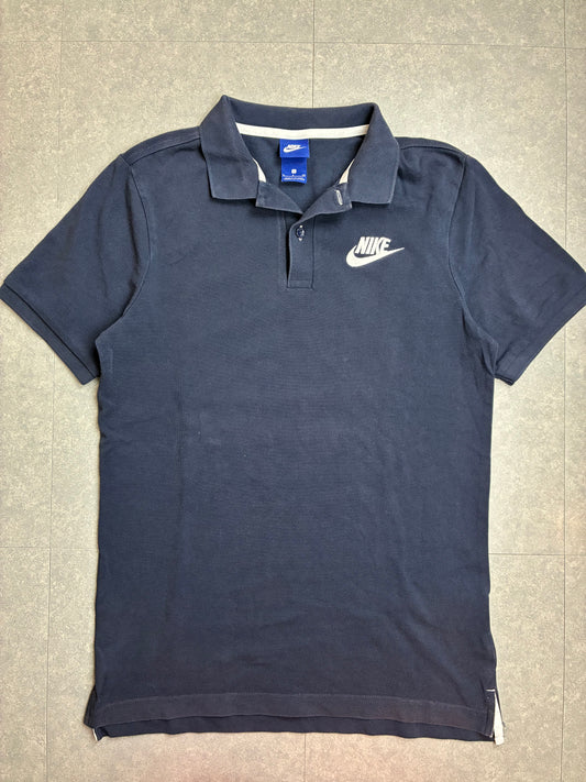 Polo Nike Logo ricamato blu navy – Taglia S, 100% cotone – come nuova