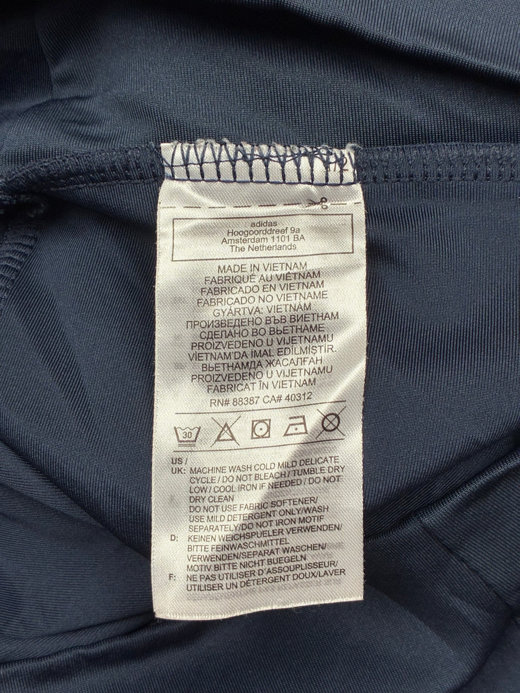 Leggings Adidas blu marino AEROREADY - Taglia S