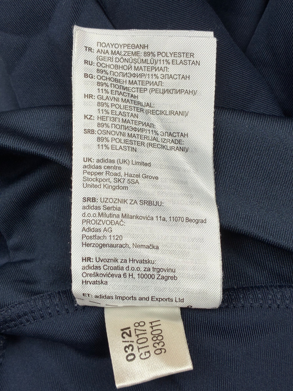 Leggings Adidas blu marino AEROREADY - Taglia S