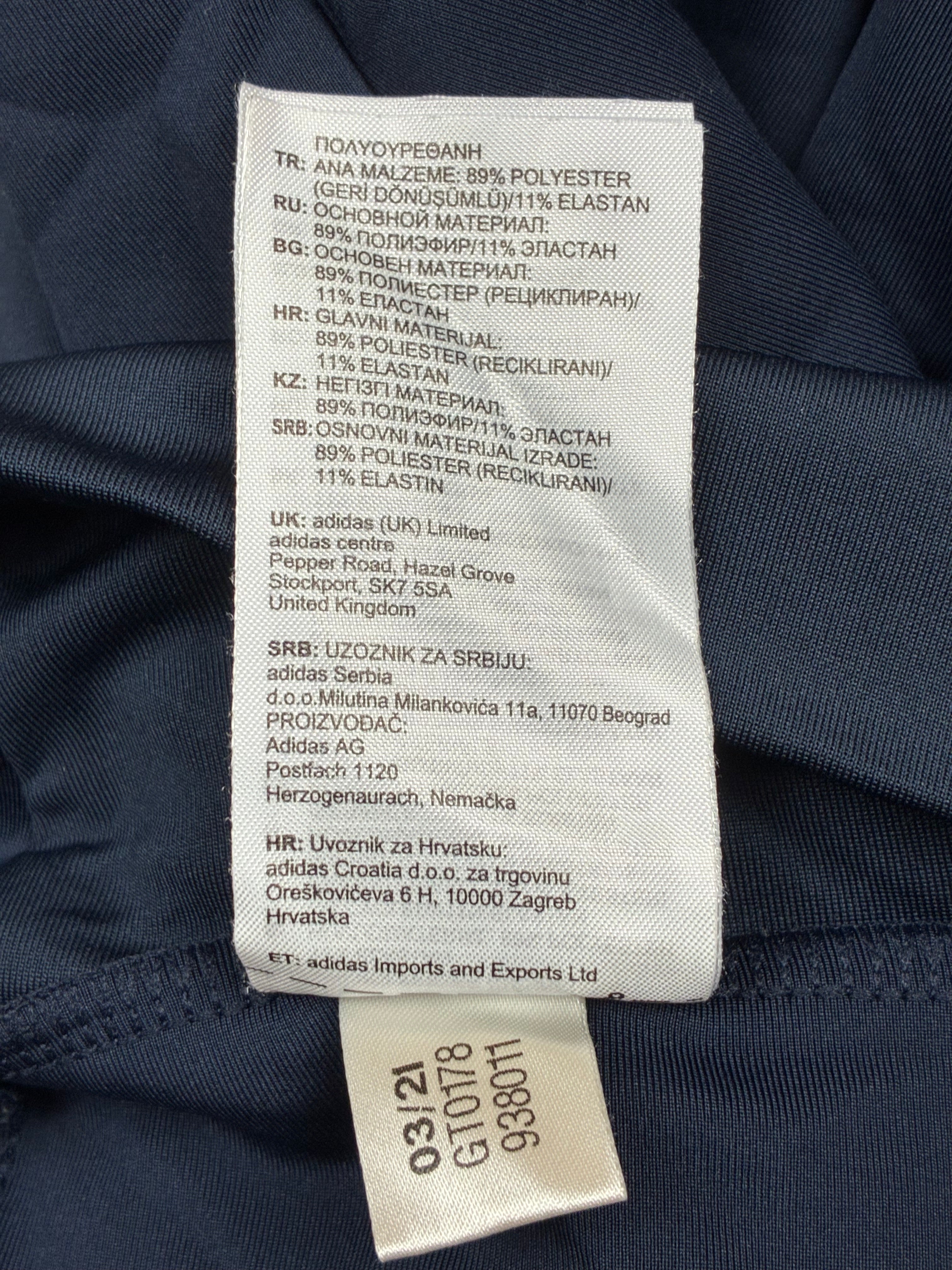 Leggings Adidas blu marino AEROREADY - Taglia S