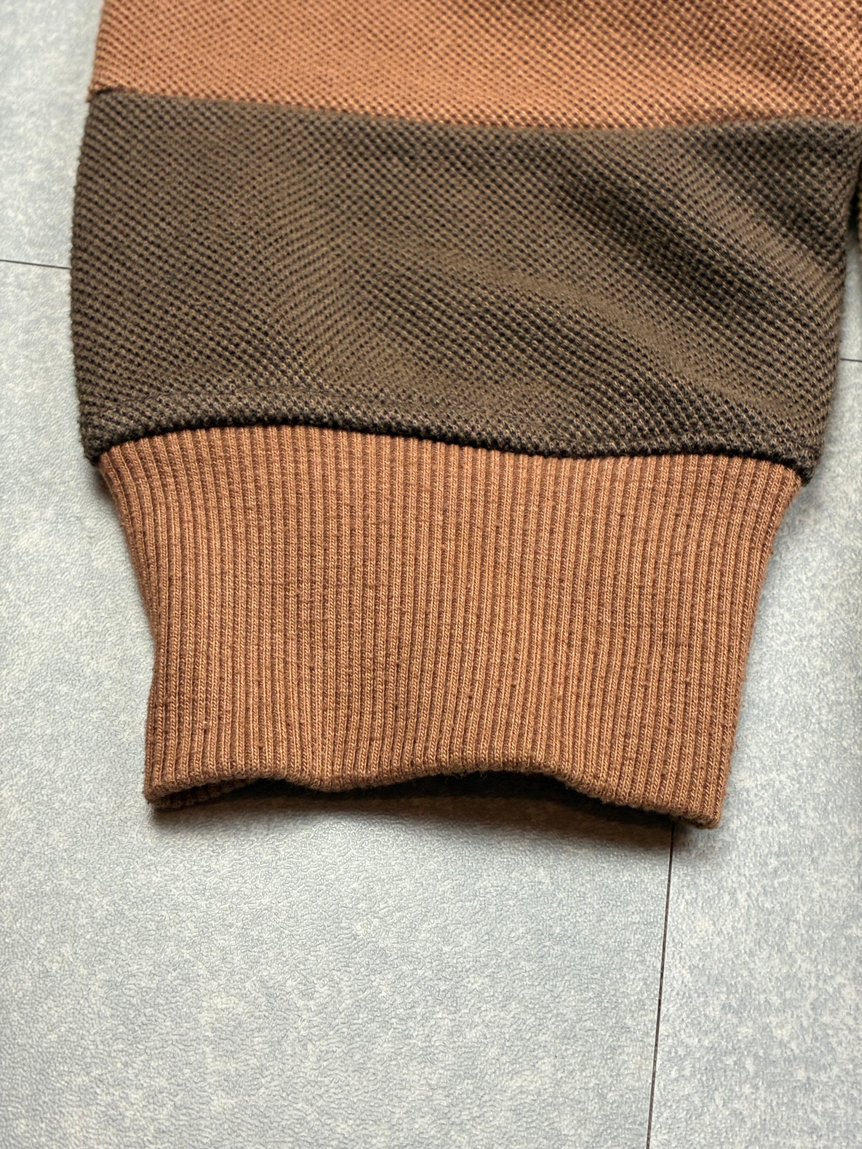 Maglione Lonsdale London 1960 mezza zip a righe