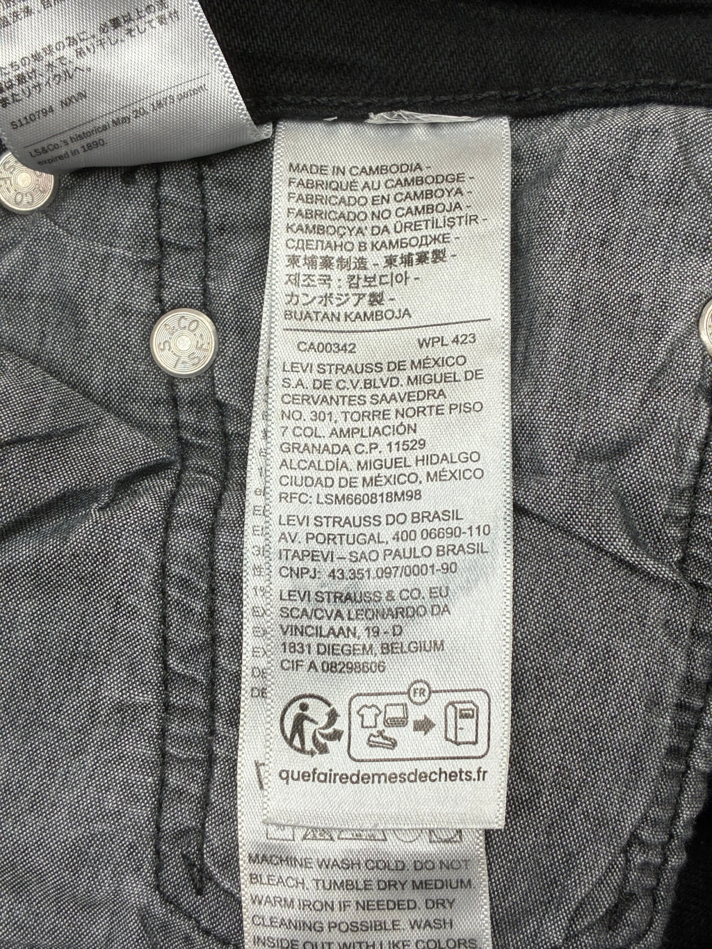 Jeans Levi’s 501 fit Straight vintage - Taglia IT42/W28