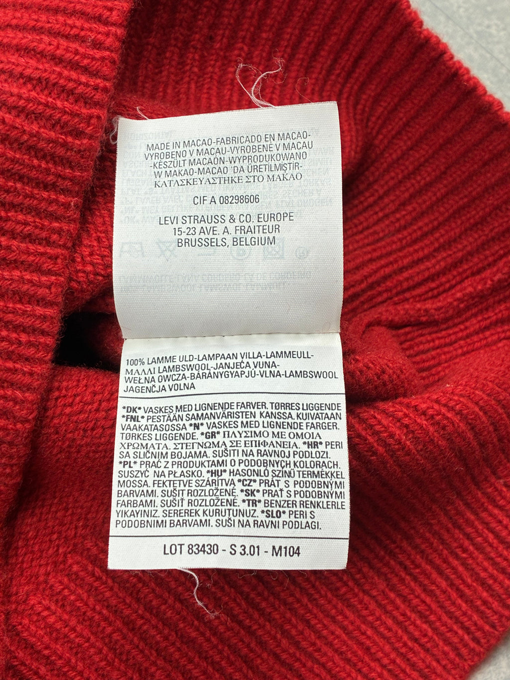 Gilet Levi’s Red Tab - Taglia girl medium (XS-S)