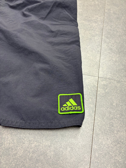 Costume da bagno Adidas blu navy con dettagli fluo – Taglia M