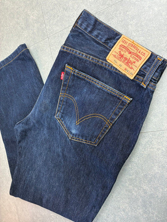 Jeans Levi’s 751 Regular Fit Denim Scuro Uomo - Taglia 54IT / W38 L34, come nuovo