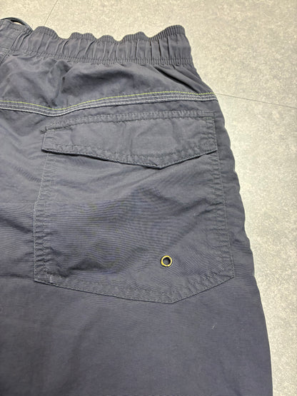 Costume da bagno Adidas blu navy con dettagli fluo – Taglia M