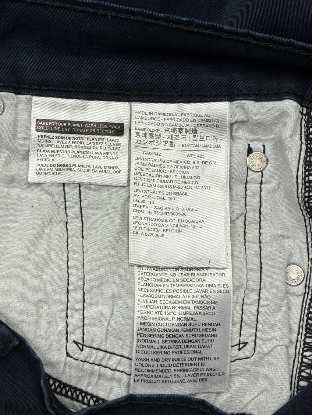 Jeans Levi’s 511 slim fit tab bianco - Taglia IT46/W32