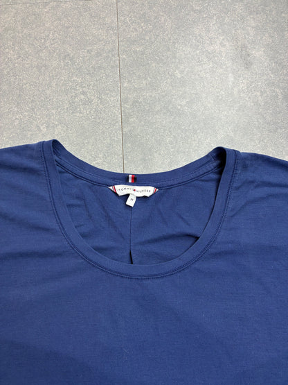 T-shirt Tommy Hilfiger Donna Blu Navy Essential – Taglia M, come nuova