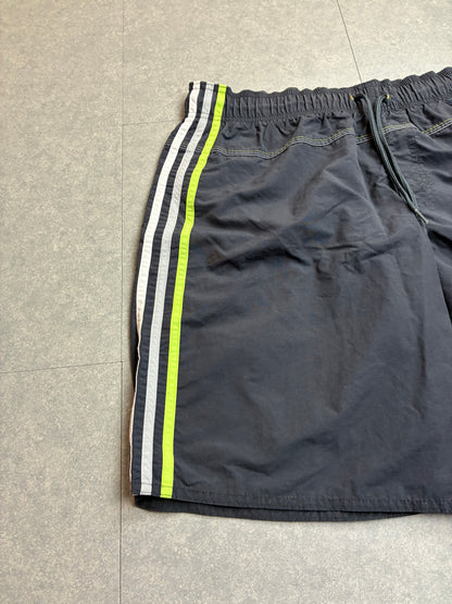 Costume da bagno Adidas blu navy con dettagli fluo – Taglia M