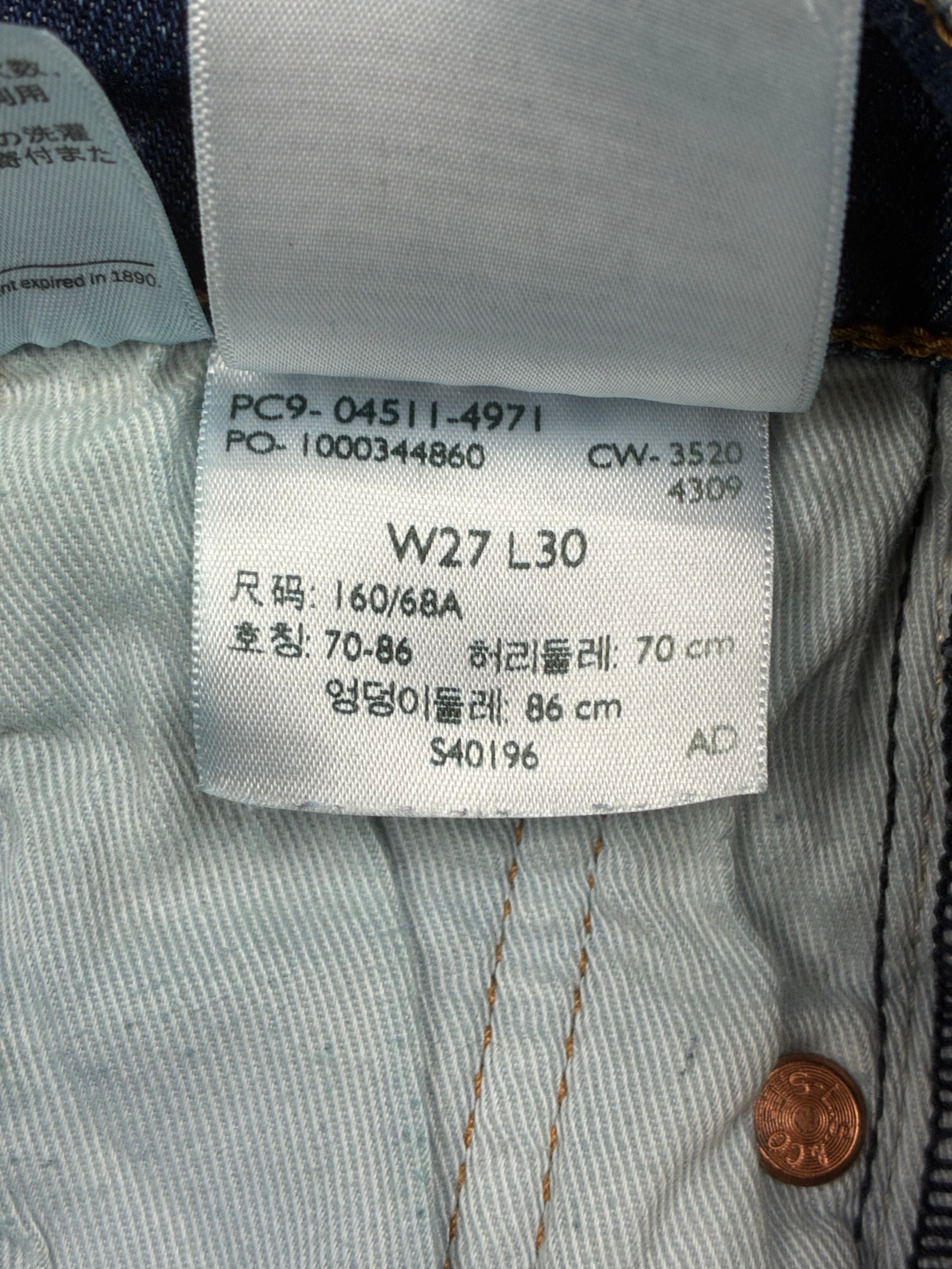 Jeans Levi’s 511 Slim Fit - Taglia IT40-42/W27