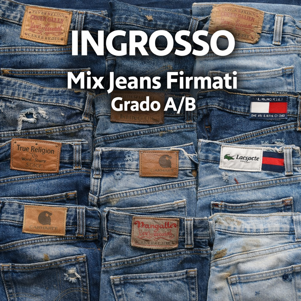 INGROSSO Mix Jeans Firmati (Grado A/B)